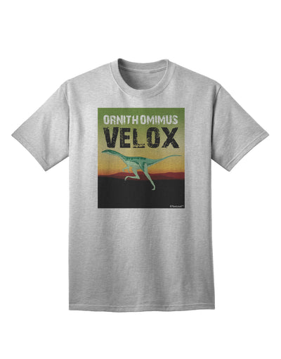 Ornithomimus Velox Adult T-Shirt with Customizable Name - A Must-Have for Bird Enthusiasts-Mens T-shirts-TooLoud-AshGray-Small-Davson Sales