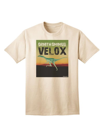 Ornithomimus Velox Adult T-Shirt with Customizable Name - A Must-Have for Bird Enthusiasts-Mens T-shirts-TooLoud-Natural-Small-Davson Sales