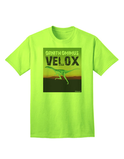 Ornithomimus Velox Adult T-Shirt with Customizable Name - A Must-Have for Bird Enthusiasts-Mens T-shirts-TooLoud-Neon-Green-Small-Davson Sales