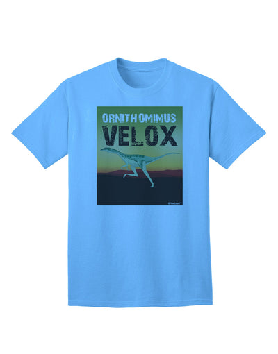 Ornithomimus Velox Adult T-Shirt with Customizable Name - A Must-Have for Bird Enthusiasts-Mens T-shirts-TooLoud-Aquatic-Blue-Small-Davson Sales