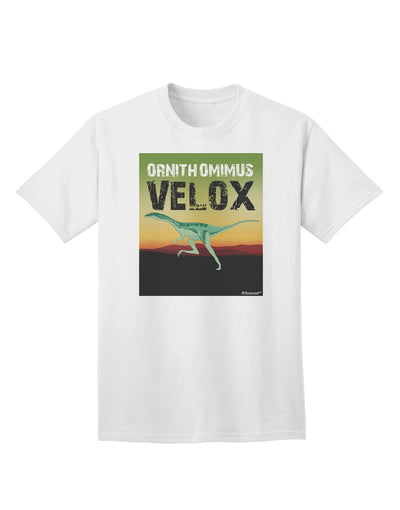 Ornithomimus Velox Adult T-Shirt with Customizable Name - A Must-Have for Bird Enthusiasts-Mens T-shirts-TooLoud-White-Small-Davson Sales