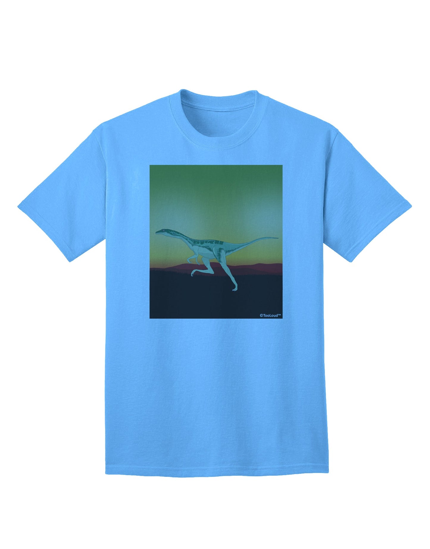 Ornithomimus Velox - Unbranded Adult T-Shirt Offered by TooLoud-Mens T-shirts-TooLoud-Aquatic-Blue-Small-Davson Sales