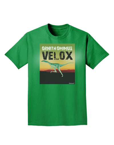 Ornithomimus Velox - With Name Adult Dark T-Shirt by TooLoud-Mens T-Shirt-TooLoud-Kelly-Green-Small-Davson Sales