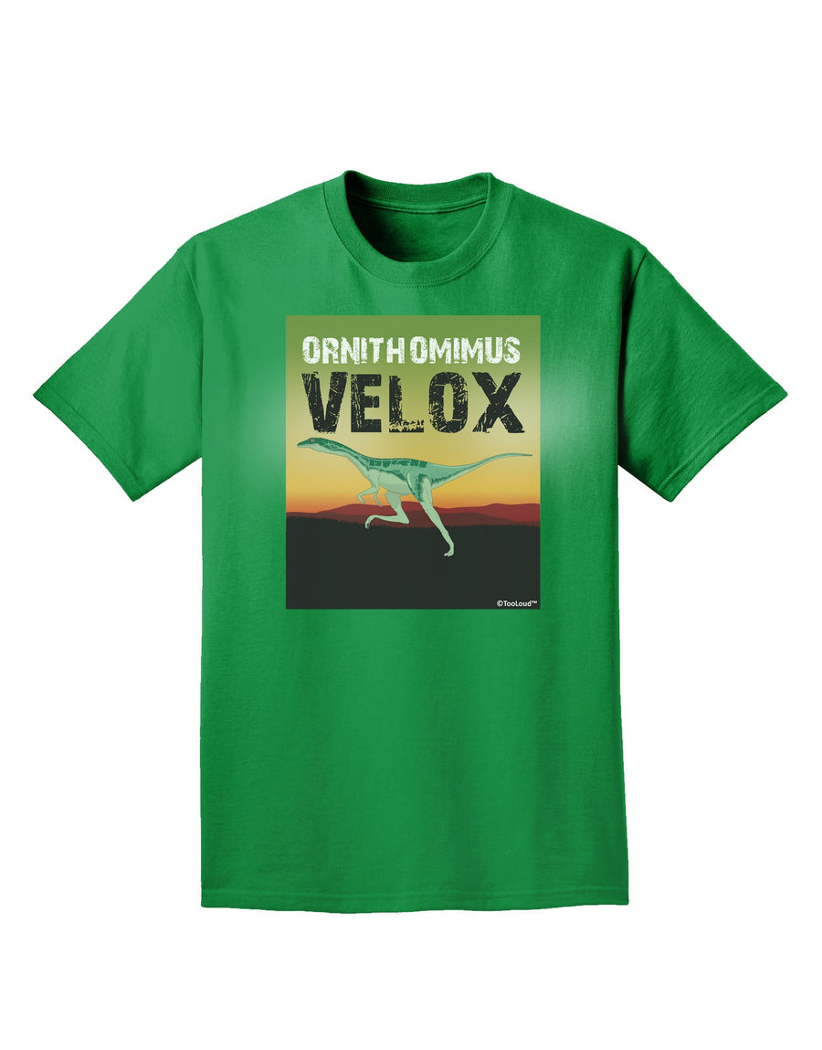 Ornithomimus Velox - With Name Adult Dark T-Shirt by TooLoud-Mens T-Shirt-TooLoud-Purple-Small-Davson Sales