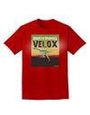 Ornithomimus Velox - With Name Adult Dark T-Shirt by TooLoud-Mens T-Shirt-TooLoud-Red-Small-Davson Sales