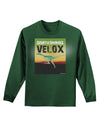 Ornithomimus Velox - With Name Adult Long Sleeve Dark T-Shirt by TooLoud-TooLoud-Dark-Green-Small-Davson Sales