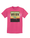 Ornithomimus Velox - With Name Childrens Dark T-Shirt by TooLoud-Childrens T-Shirt-TooLoud-Sangria-X-Small-Davson Sales