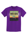 Ornithomimus Velox - With Name Childrens Dark T-Shirt by TooLoud-Childrens T-Shirt-TooLoud-Purple-X-Small-Davson Sales