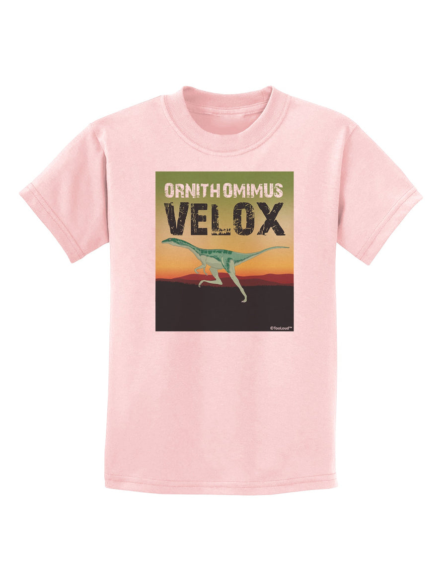 Ornithomimus Velox - With Name Childrens T-Shirt by TooLoud-Childrens T-Shirt-TooLoud-White-X-Small-Davson Sales