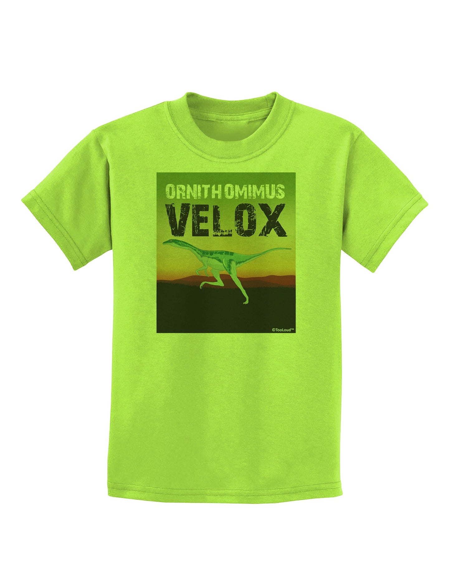 Ornithomimus Velox - With Name Childrens T-Shirt by TooLoud-Childrens T-Shirt-TooLoud-Lime-Green-X-Small-Davson Sales