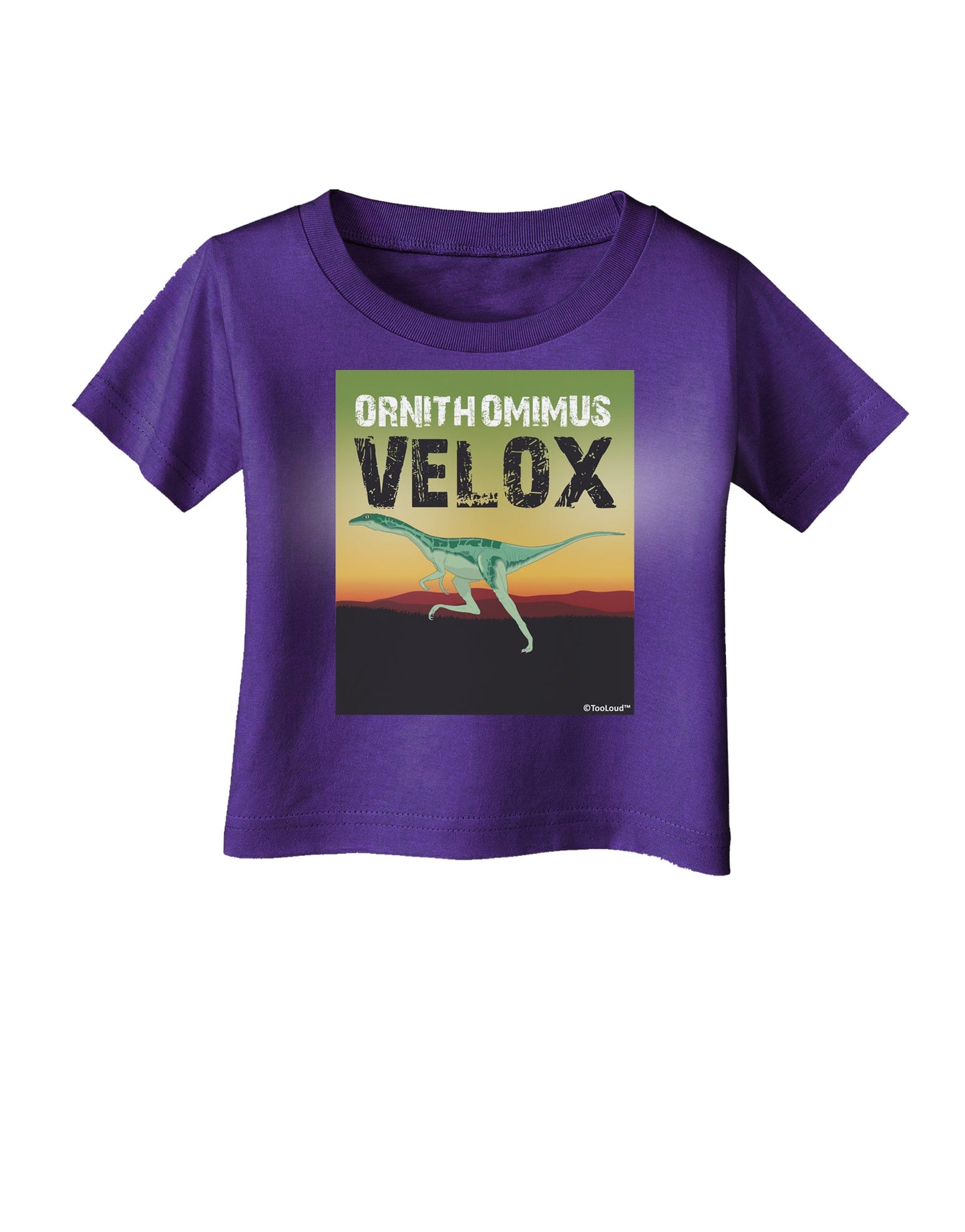 Ornithomimus Velox - With Name Infant T-Shirt Dark by TooLoud-Infant T-Shirt-TooLoud-Purple-06-Months-Davson Sales