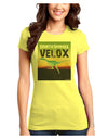 Ornithomimus Velox - With Name Juniors T-Shirt by TooLoud-Womens Juniors T-Shirt-TooLoud-Yellow-Juniors Fitted X-Small-Davson Sales