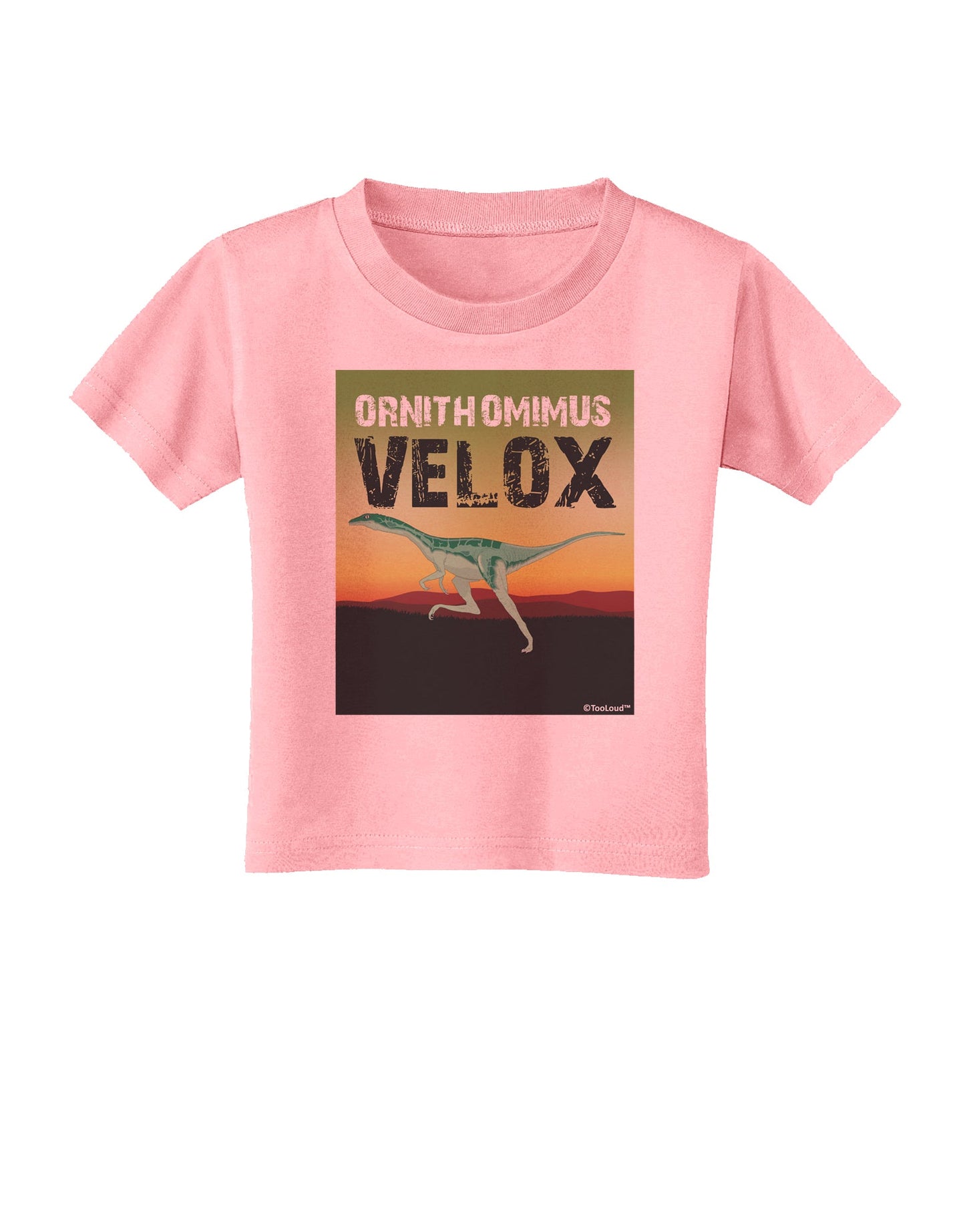 Ornithomimus Velox - With Name Toddler T-Shirt by TooLoud-Toddler T-Shirt-TooLoud-Candy-Pink-2T-Davson Sales