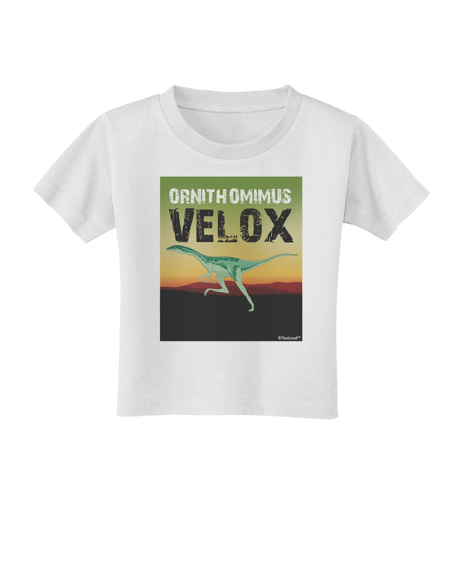 Ornithomimus Velox - With Name Toddler T-Shirt by TooLoud-Toddler T-Shirt-TooLoud-White-2T-Davson Sales