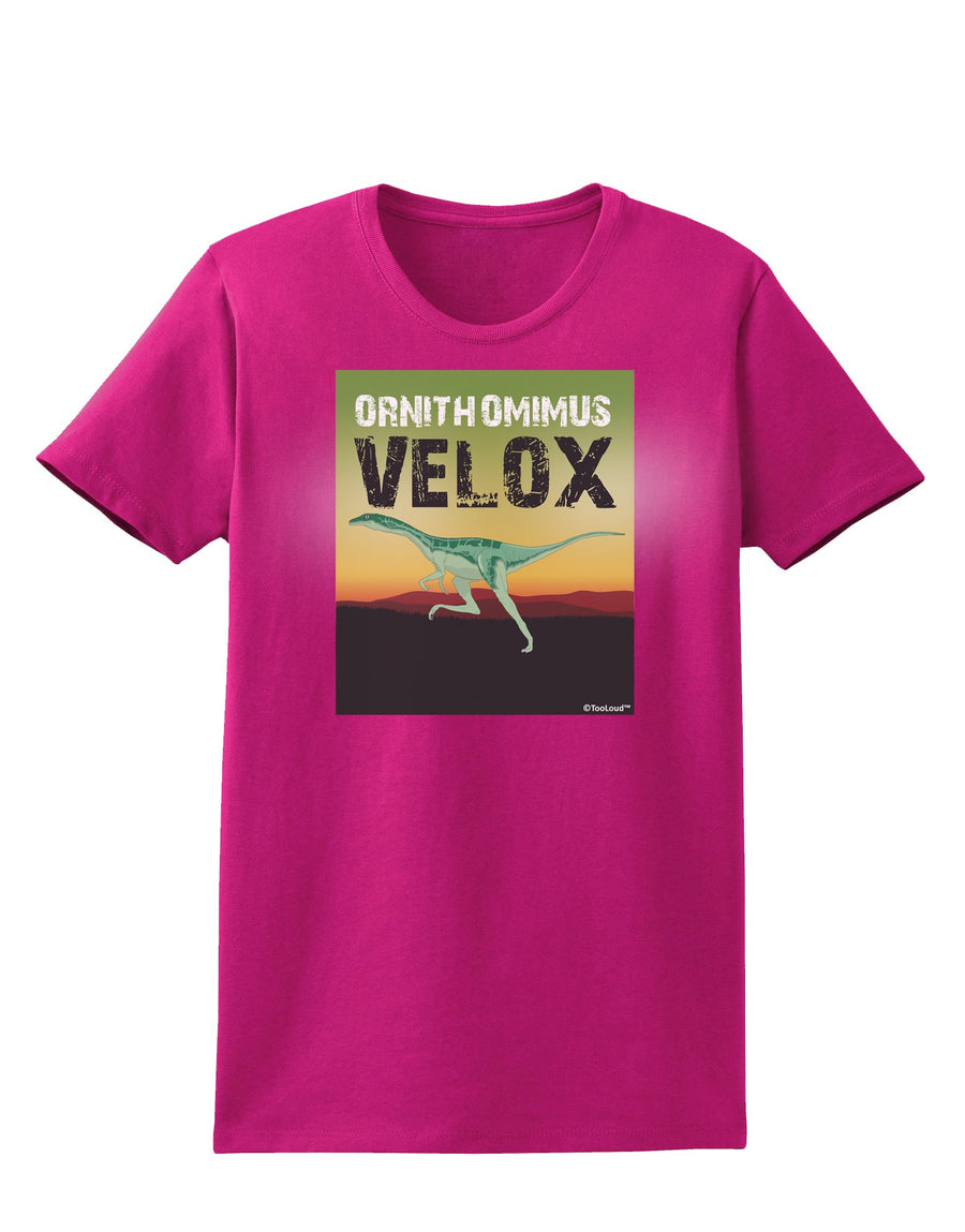 Ornithomimus Velox - With Name Womens Dark T-Shirt by TooLoud-Womens T-Shirt-TooLoud-Black-X-Small-Davson Sales