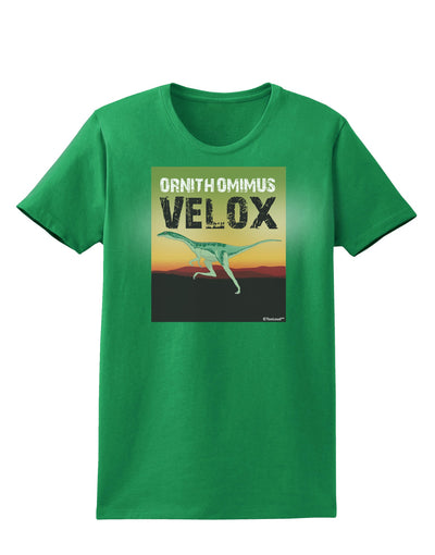 Ornithomimus Velox - With Name Womens Dark T-Shirt by TooLoud-Womens T-Shirt-TooLoud-Kelly-Green-X-Small-Davson Sales