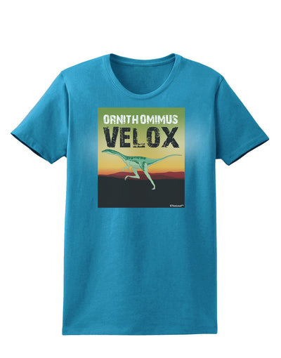 Ornithomimus Velox - With Name Womens Dark T-Shirt by TooLoud-Womens T-Shirt-TooLoud-Turquoise-X-Small-Davson Sales