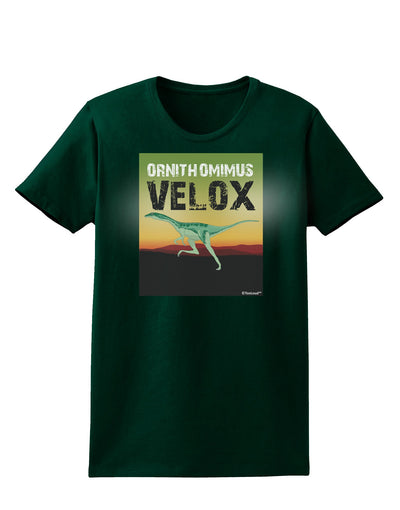 Ornithomimus Velox - With Name Womens Dark T-Shirt by TooLoud-Womens T-Shirt-TooLoud-Forest-Green-Small-Davson Sales