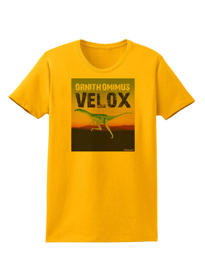 Ornithomimus Velox - With Name Womens T-Shirt by TooLoud-Womens T-Shirt-TooLoud-Gold-X-Small-Davson Sales