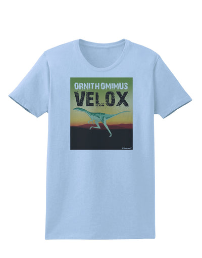 Ornithomimus Velox - With Name Womens T-Shirt by TooLoud-Womens T-Shirt-TooLoud-Light-Blue-X-Small-Davson Sales