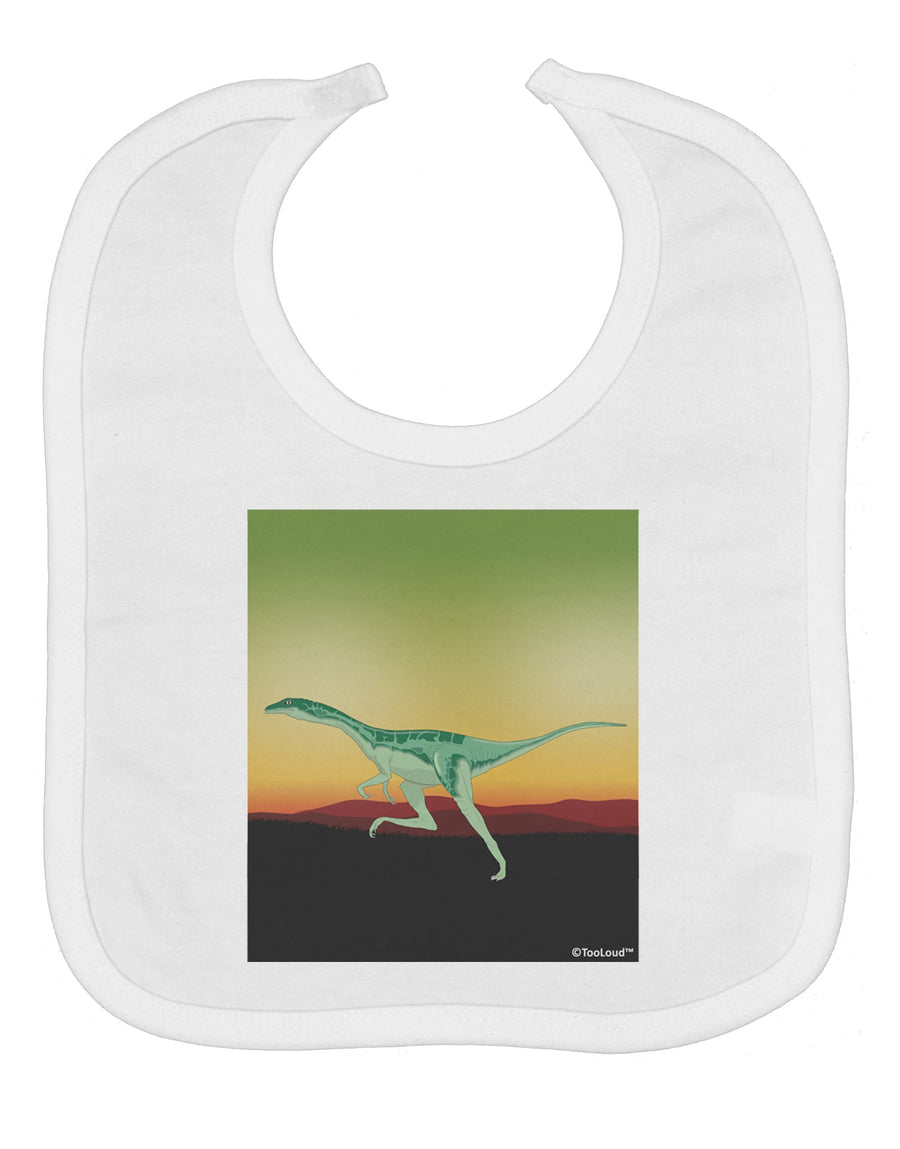 Ornithomimus Velox - Without Name Baby Bib by TooLoud