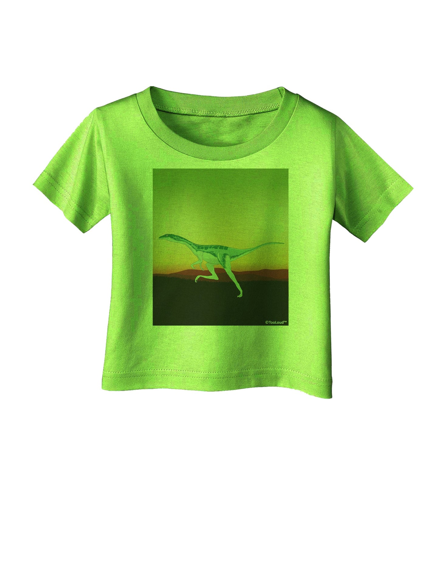 Ornithomimus Velox - Without Name Infant T-Shirt by TooLoud-Infant T-Shirt-TooLoud-Lime-Green-06-Months-Davson Sales