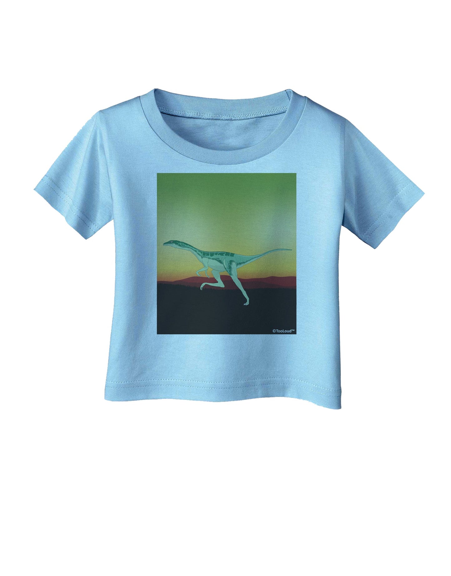 Ornithomimus Velox - Without Name Infant T-Shirt by TooLoud-Infant T-Shirt-TooLoud-Aquatic-Blue-06-Months-Davson Sales