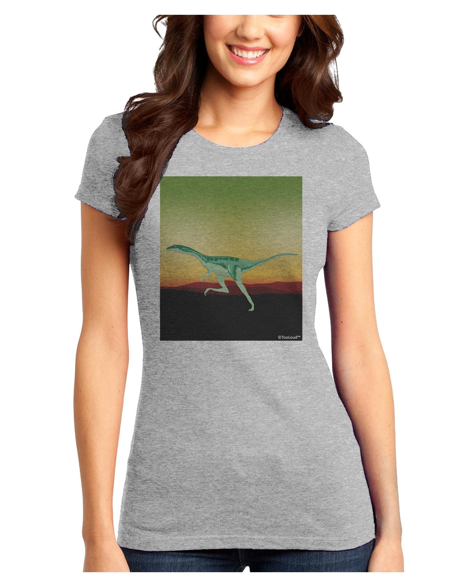 Ornithomimus Velox - Without Name Juniors T-Shirt by TooLoud-Womens Juniors T-Shirt-TooLoud-White-Juniors Fitted X-Small-Davson Sales