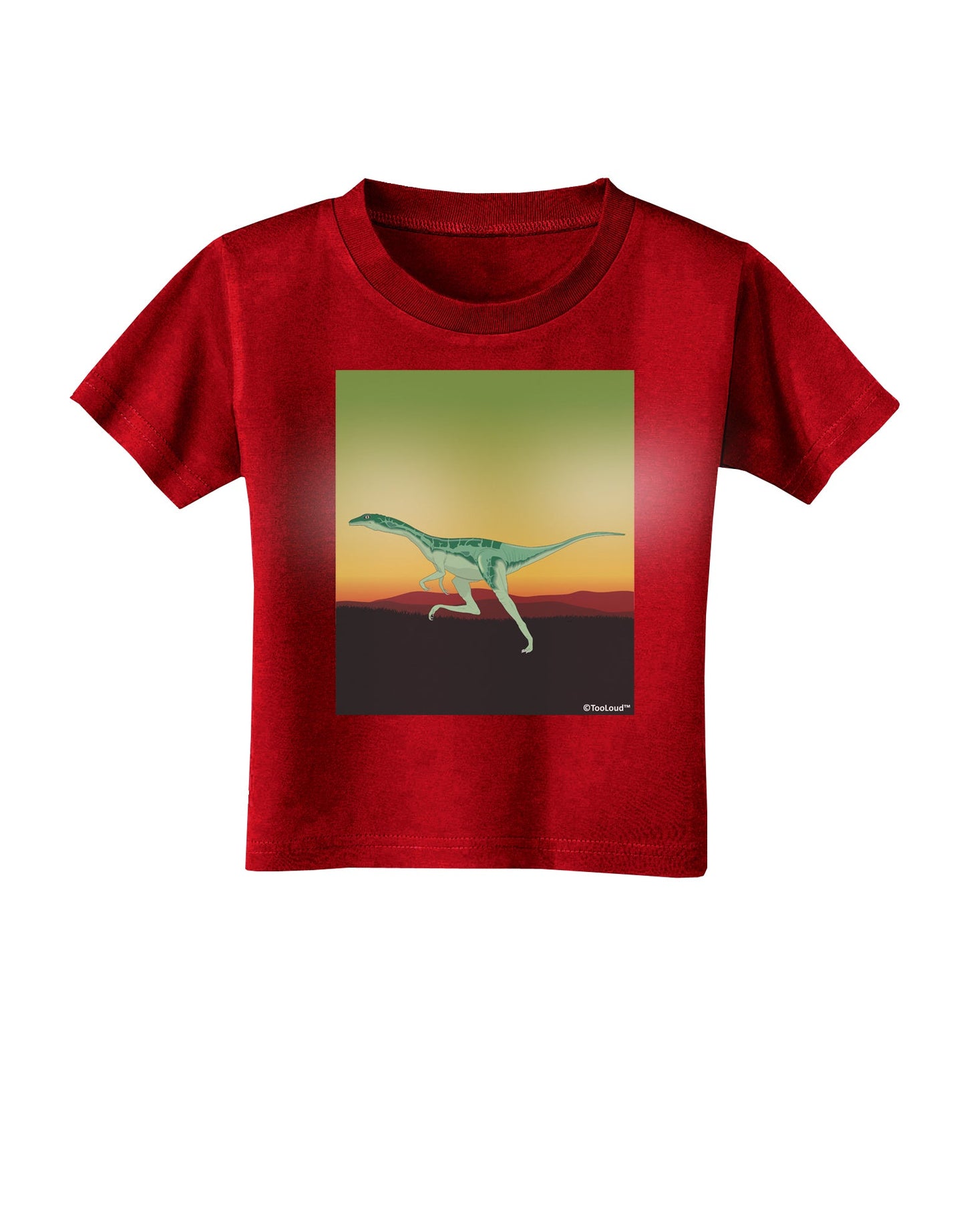 Ornithomimus Velox - Without Name Toddler T-Shirt Dark by TooLoud-Toddler T-Shirt-TooLoud-Red-2T-Davson Sales