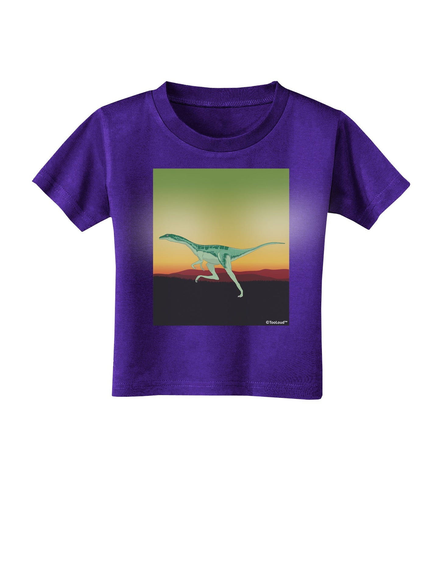Ornithomimus Velox - Without Name Toddler T-Shirt Dark by TooLoud-Toddler T-Shirt-TooLoud-Purple-2T-Davson Sales