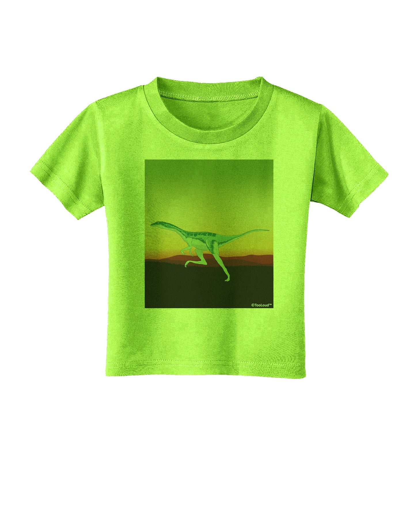 Ornithomimus Velox - Without Name Toddler T-Shirt by TooLoud-Toddler T-Shirt-TooLoud-Lime-Green-2T-Davson Sales