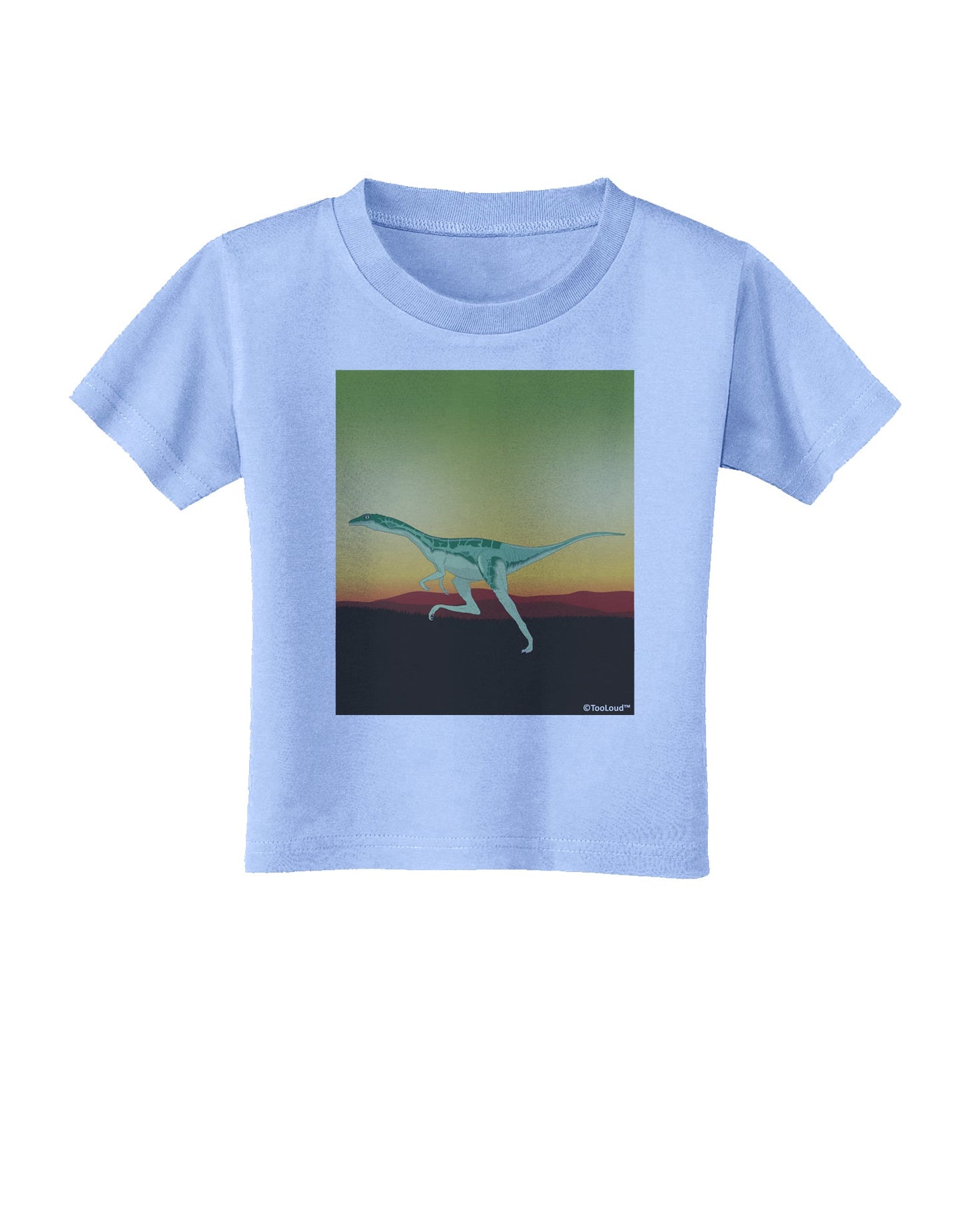 Ornithomimus Velox - Without Name Toddler T-Shirt by TooLoud-Toddler T-Shirt-TooLoud-Aquatic-Blue-2T-Davson Sales
