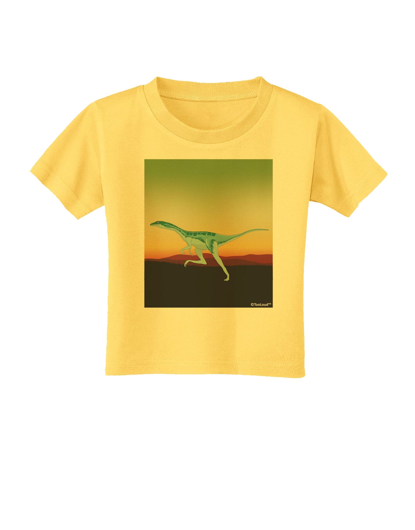 Ornithomimus Velox - Without Name Toddler T-Shirt by TooLoud-Toddler T-Shirt-TooLoud-Yellow-2T-Davson Sales