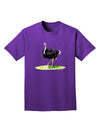 Ostrich Watercolor Adult Dark T-Shirt-Mens T-Shirt-TooLoud-Purple-Small-Davson Sales