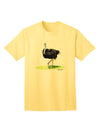 Ostrich Watercolor Adult T-Shirt-Mens T-Shirt-TooLoud-Yellow-Small-Davson Sales