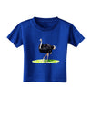 Ostrich Watercolor Toddler T-Shirt Dark-Toddler T-Shirt-TooLoud-Royal-Blue-2T-Davson Sales