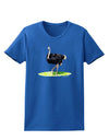 Ostrich Watercolor Womens Dark T-Shirt-TooLoud-Royal-Blue-X-Small-Davson Sales