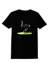 Ostrich Watercolor Womens Dark T-Shirt-TooLoud-Black-X-Small-Davson Sales