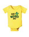 Our 1st Father's Day Baby Romper Bodysuit-Baby Romper-TooLoud-Yellow-06-Months-Davson Sales