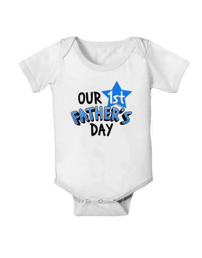 Our 1st Father's Day Baby Romper Bodysuit-Baby Romper-TooLoud-White-06-Months-Davson Sales