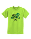 Our 1st Father's Day Childrens T-Shirt-Childrens T-Shirt-TooLoud-Lime-Green-X-Small-Davson Sales