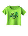 Our 1st Father's Day Infant T-Shirt-Infant T-Shirt-TooLoud-Lime-Green-06-Months-Davson Sales