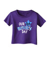 Our 1st Father's Day Infant T-Shirt Dark-Infant T-Shirt-TooLoud-Purple-06-Months-Davson Sales