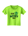 Our 1st Father's Day Toddler T-Shirt-Toddler T-Shirt-TooLoud-Lime-Green-2T-Davson Sales