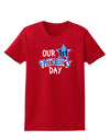 Our 1st Father's Day Womens Dark T-Shirt-TooLoud-Red-X-Small-Davson Sales