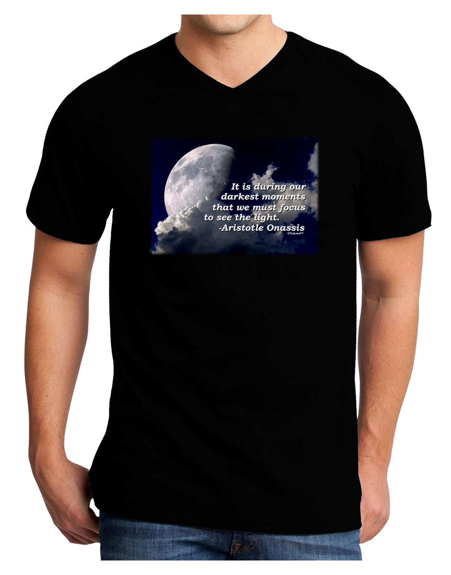 Our Darkest Moments Adult Dark V-Neck T-Shirt-Mens V-Neck T-Shirt-TooLoud-Black-Small-Davson Sales