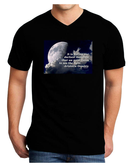 Our Darkest Moments Adult Dark V-Neck T-Shirt-Mens V-Neck T-Shirt-TooLoud-Black-Small-Davson Sales