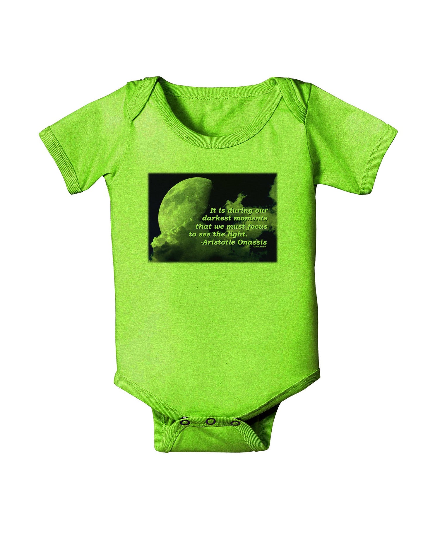 Our Darkest Moments Baby Romper Bodysuit-Baby Romper-TooLoud-Lime-06-Months-Davson Sales