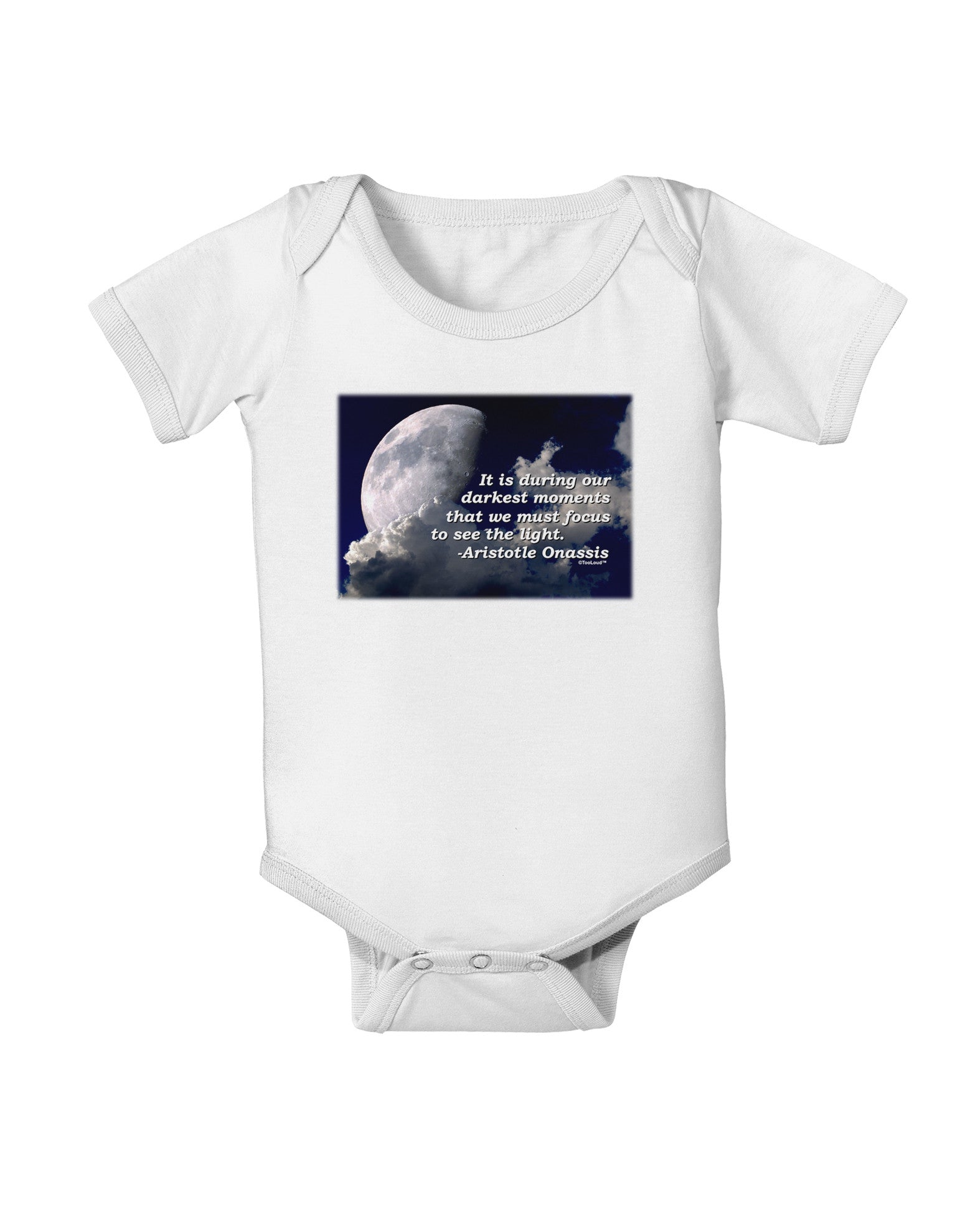 Our Darkest Moments Baby Romper Bodysuit-Baby Romper-TooLoud-White-06-Months-Davson Sales