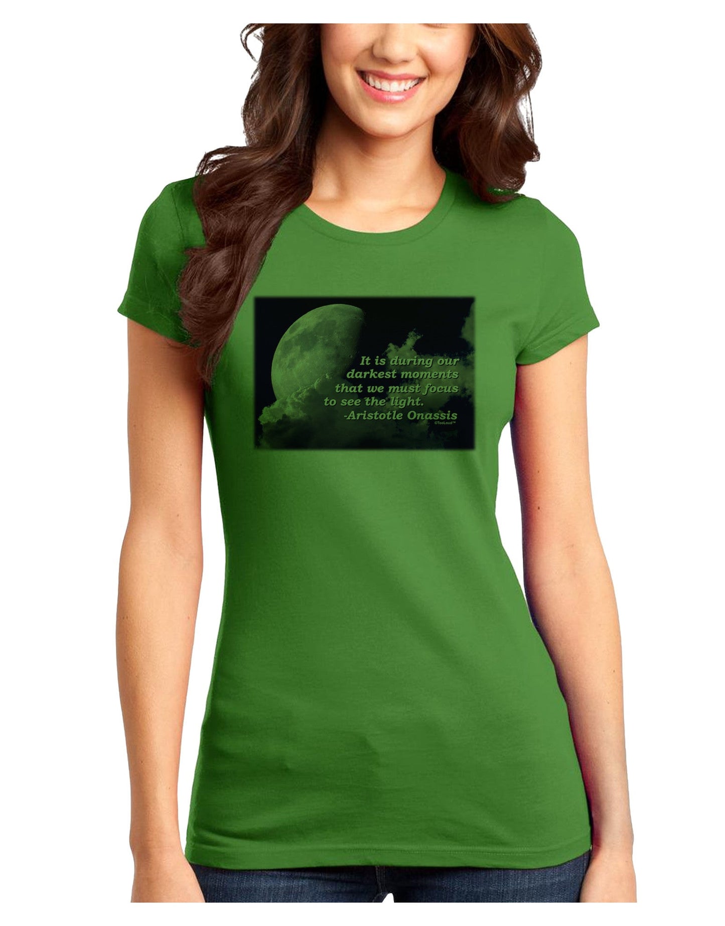Our Darkest Moments Juniors Petite T-Shirt-T-Shirts Juniors Tops-TooLoud-Kiwi-Green-Juniors Fitted X-Small-Davson Sales